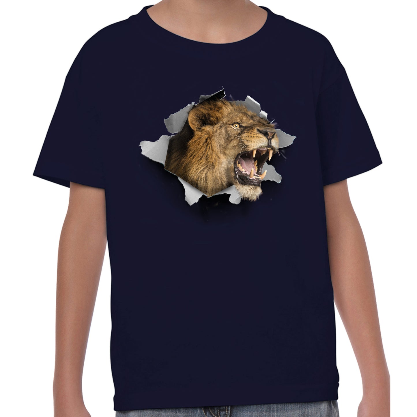 Lion Chest Burst - T-shirt