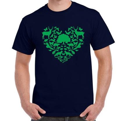 Wildlife Heart - T-shirt