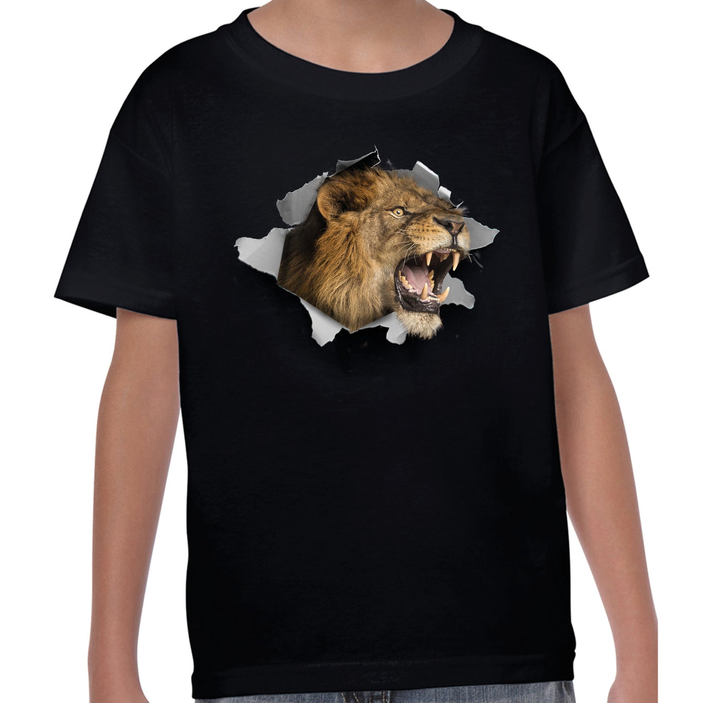 Lion Chest Burst - T-shirt (C)