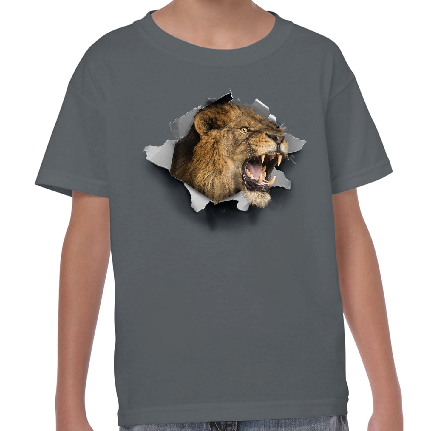 Lion Chest Burst - T-shirt (C)