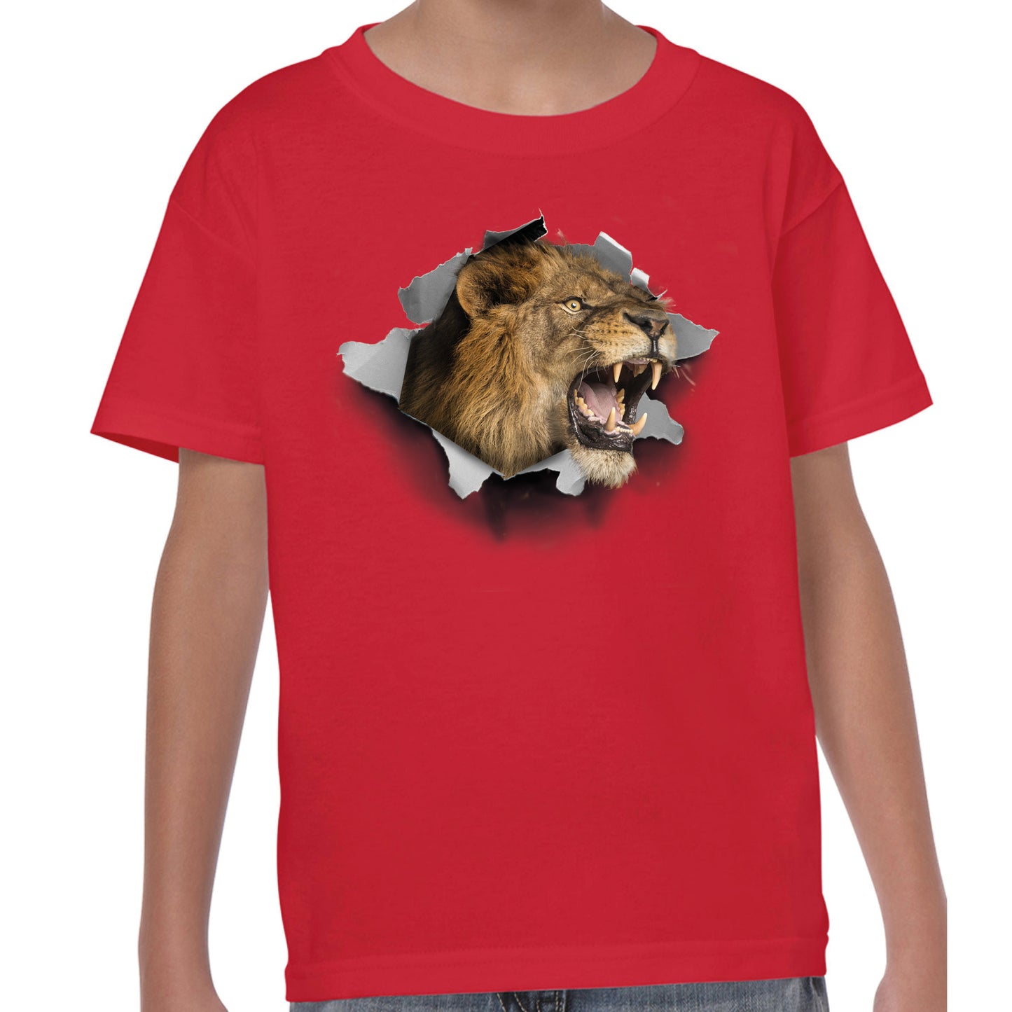 Lion Chest Burst - T-shirt (C)