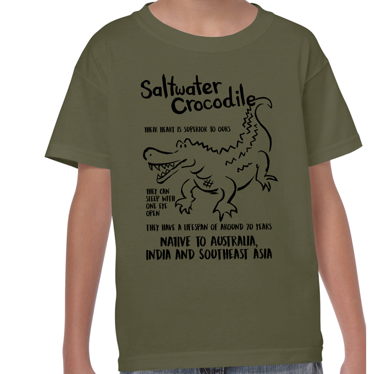 Saltwater Crocodile Fact - T-shirt