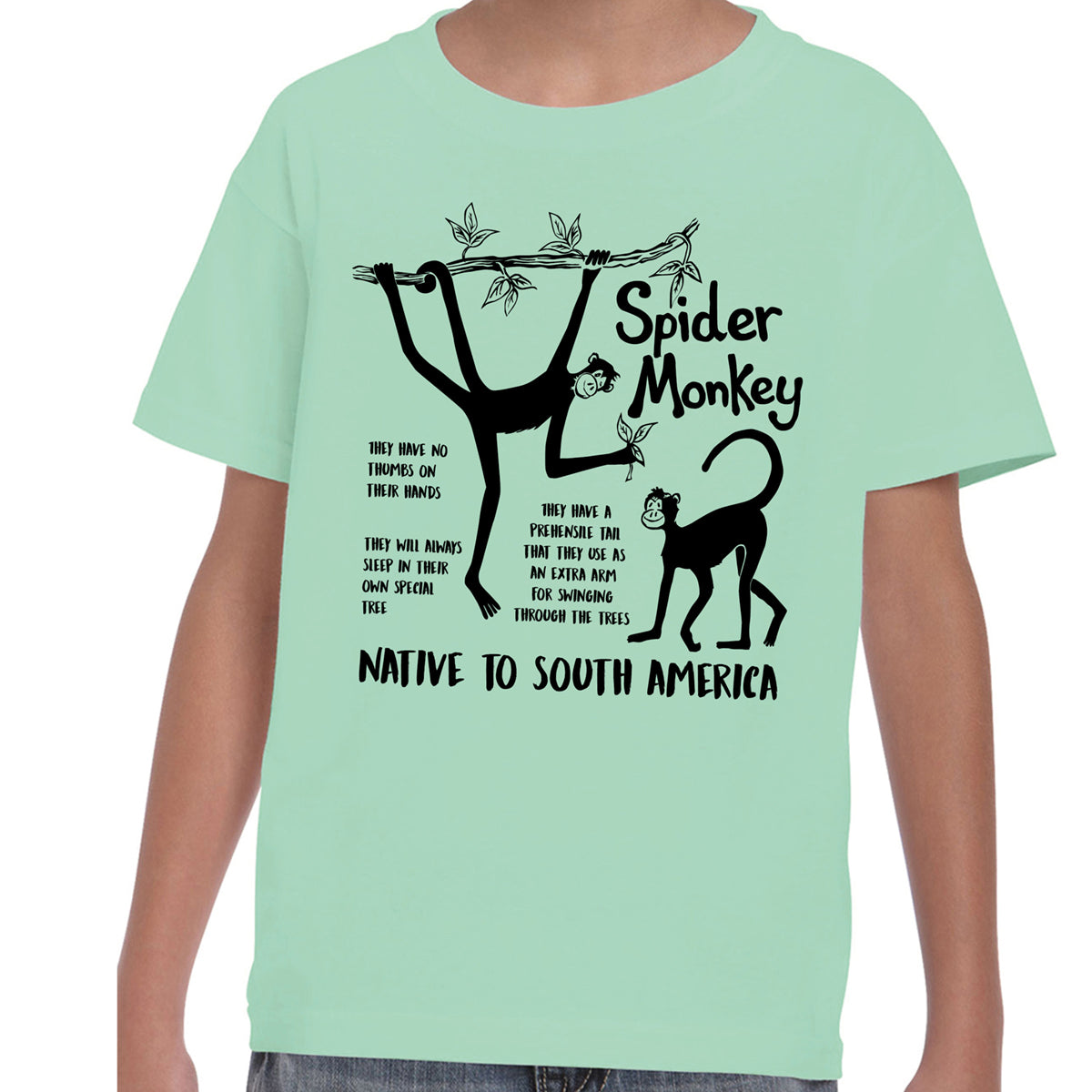 Spider Monkey Fact - T-shirt