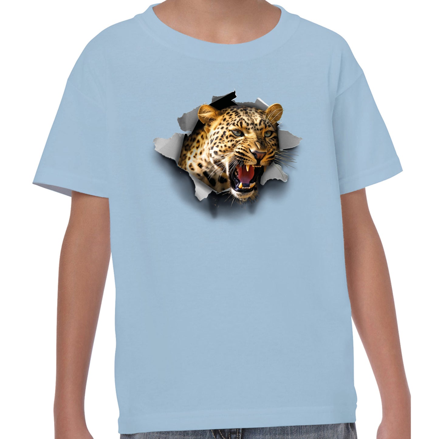 Leopard Chest Burst - T-shirt