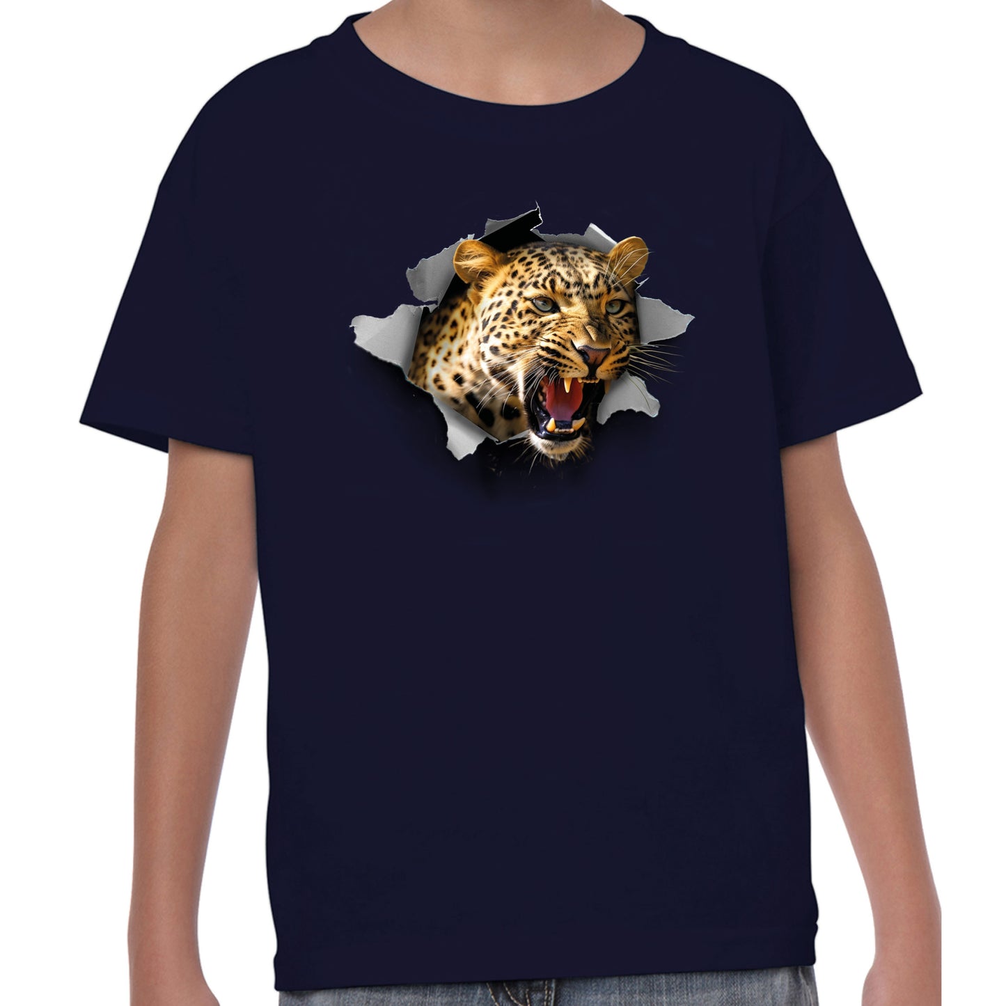 Leopard Chest Burst - T-shirt