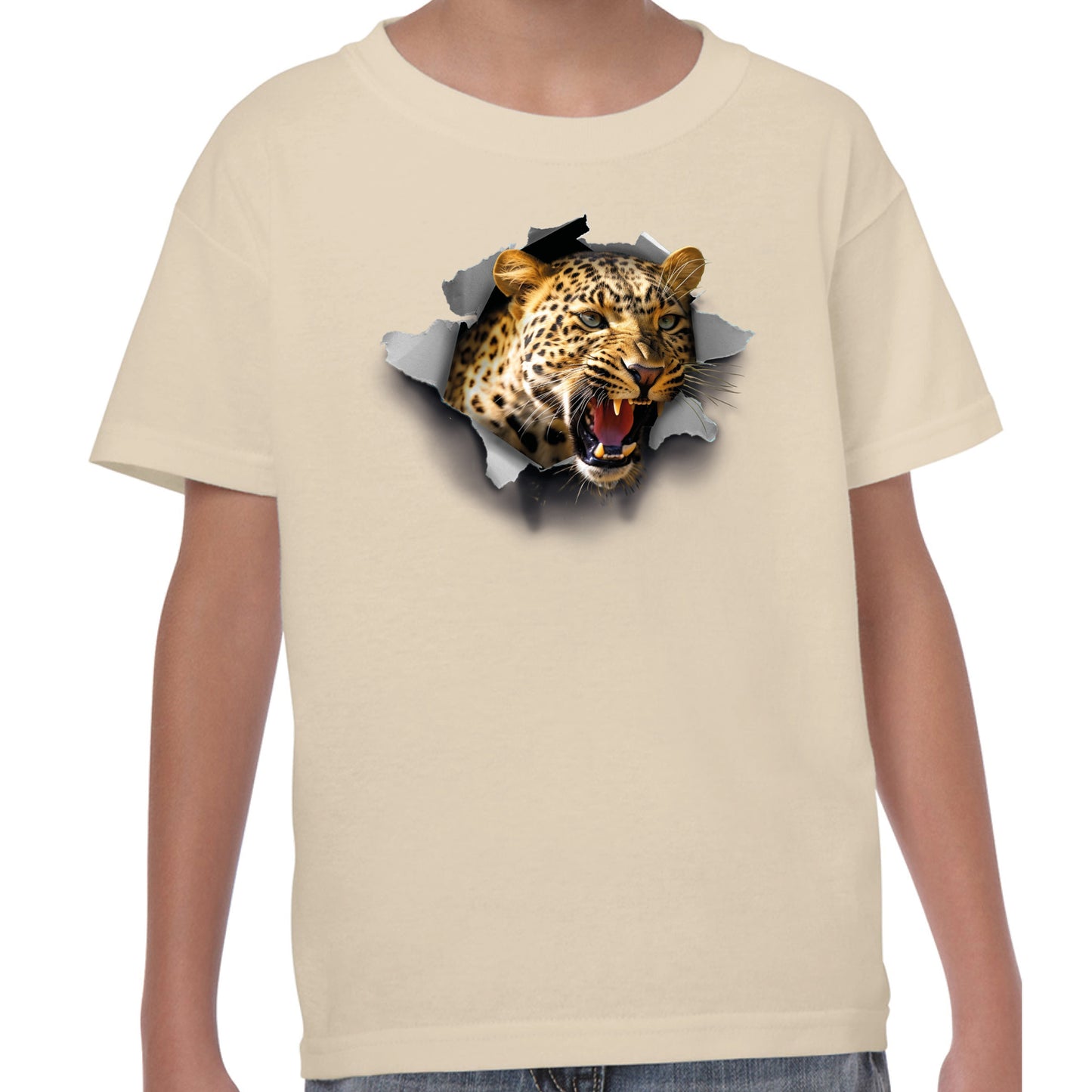 Leopard Chest Burst - T-shirt